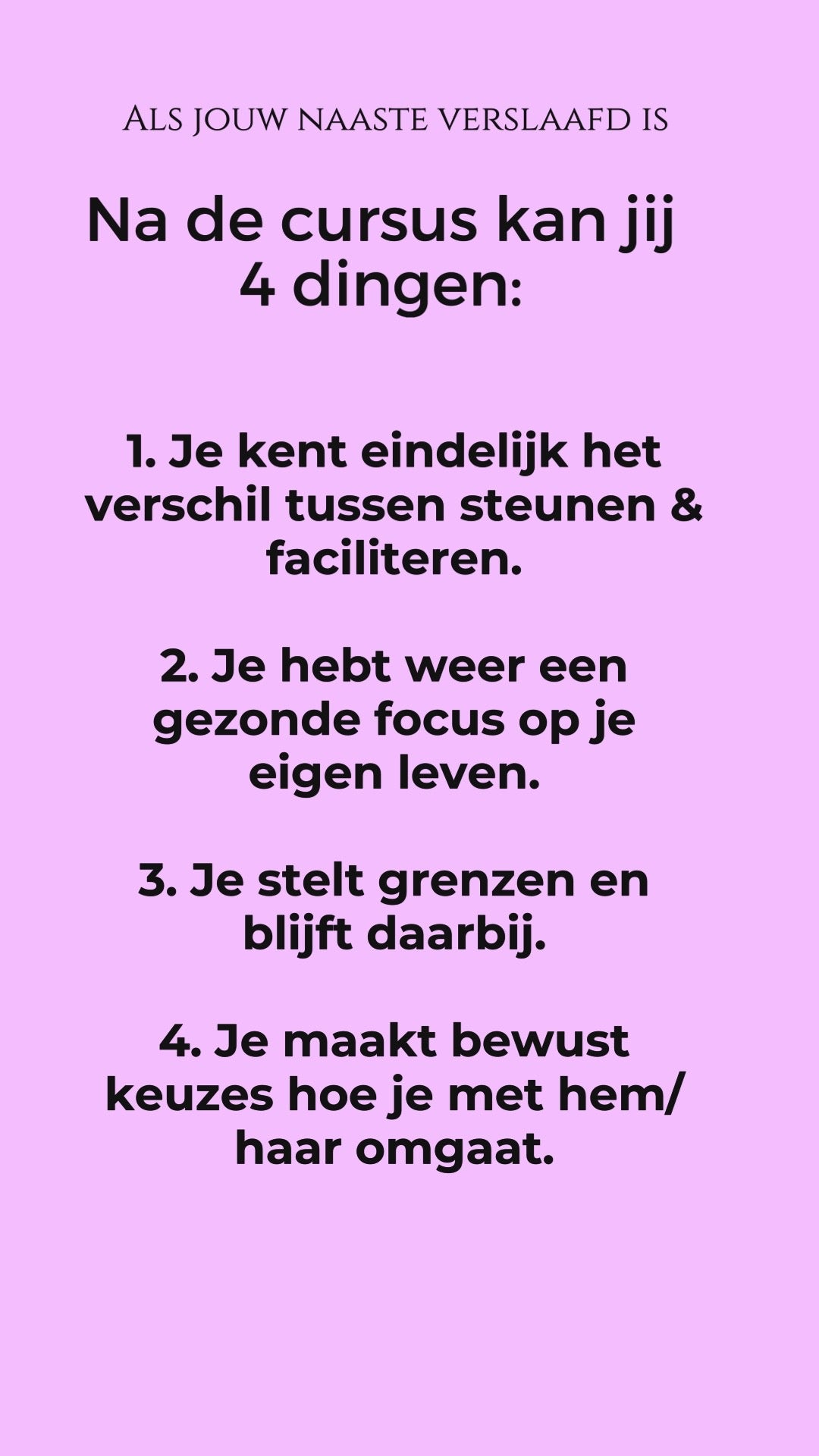 Online Cursus 'Als Jouw Naaste Verslaafd is'